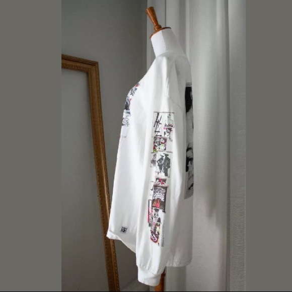 Women’s NEW HLZ BLZ Long Sleeve White Graphic Crewneck Shirt Dress XL - NWT - Picture 2 of 8